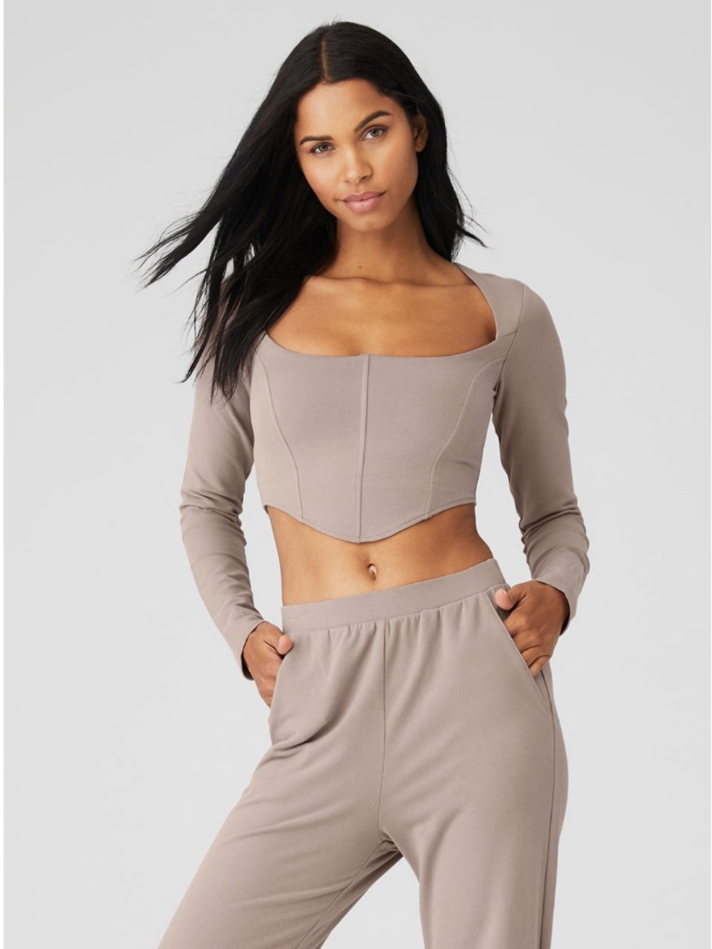 Alo Soft Sculpt Long Sleeve - Taupe